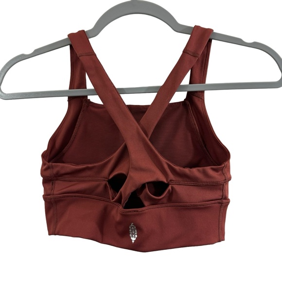 Free People Movement Sports Bra in Rust Brown/Red Size  XS - Picture 2 of 9